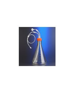 Corning® Erlenmeyer Flask, 2L, Plain, With Aseptic Connector, MLL, 1/4",ID C-Flex 20" , Sterile