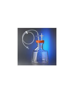 5L Erlenmeyer Flask, Baffled Bottom, preassembled with Transfer cap, MPC, Sterile, Ind, 1/3