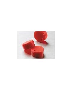 VIAL CAP INSERT,RED,NS,BK,50/500