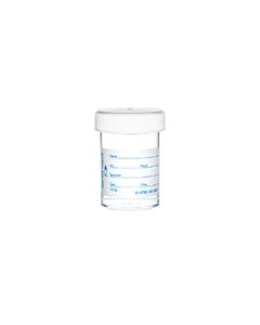 MEHRZWECKGEFÄSS, 60 ML, PP, 40/60 MM, SCHRAUBVERSCHLUSS WEISS, TRANSP.,