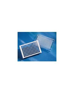 Microplate, 96 Well Stripwell™, 8 Well Strips, Polystyrene, Clear, Flat Bottom, DNA-BIND®, no Lid, Nonsterile, Individually Packaged 