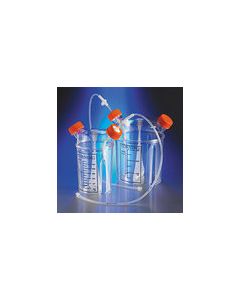 DISPOSABLE SPINNER FLASK,1L,GL45 CAPS,S,IND,1/6