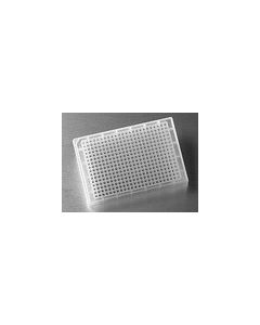 Microplate, 384 Well, Polypropylene, Clear, Round Bottom, Square Wells, Not Treated, no Lid, Nonsterile, Bulk