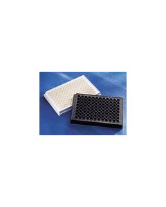 Microplate, 96 Well, Polystyrene, Black, Round Bottom, Not Treated, no Lid, Nonsterile, Bulk