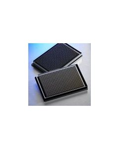 Microplate, 384 Well, Polystyrene, Low Volume, Black, Flat Bottom, Round Wells, Not Treated, no Lid, Nonsterile, with Generic Bar Code, Bulk