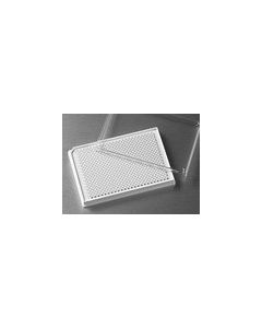 Microplate, 384 Well, Polystyrene, Low Volume, White, Flat Bottom, Round Wells, TC-Treated, with Lid, Sterile, with Generic Bar Code, Bulk