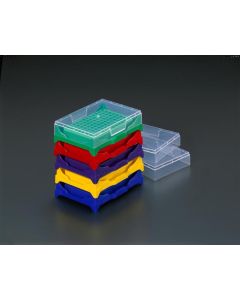 WorkRack & Deckel, Neon-Blau für 96 PCR Gefäße 0.2 ml