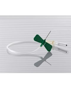 Blutentnahmeset + Luer Adapter 21G x 3/4 Schlauchlänge 4 Zoll (10 cm), einzelverpackt