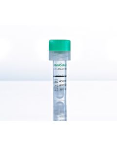 MiniCollect® RÖHRCHEN 0,8 ml LH Lithium hellgrüne Kappe