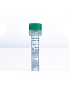MiniCollect® RÖHRCHEN 0,5 ml LH Lithium grüne Kappe