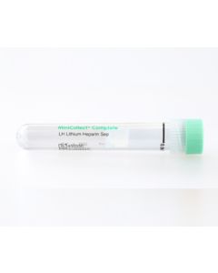 MiniCollect® Complete 0,8 ml LH Lithium hellgrüne Kappe,vormontiert mit Trägerrö