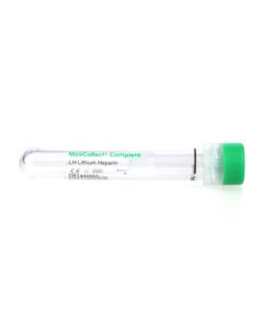 MiniCollect® Complete 1 ml Lithium Hepar grüne Kappe, vormontiert mit Trägerröhrc