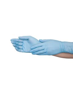 SafeGrip® Nitril Handschuhe, BLAU, 25 cm, 100 Stk, SMALL
