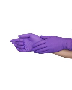 SafeGrip® Nitril Handschuhe, FLIEDER, 25 cm, 100 Stk, SMALL
