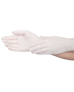 SafeGrip® Nitril Handschuhe, WEISS, 25 cm, 100 Stk, MEDIUM