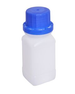 Weithals-Vierkantflasche, HDPE, 50 ml, 
