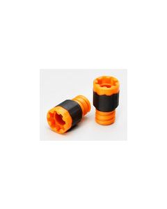 Screw Cap for 96 Storage Tubes, Polypropylene, Orange, with O-Ring, Nonsterile, Bulk 